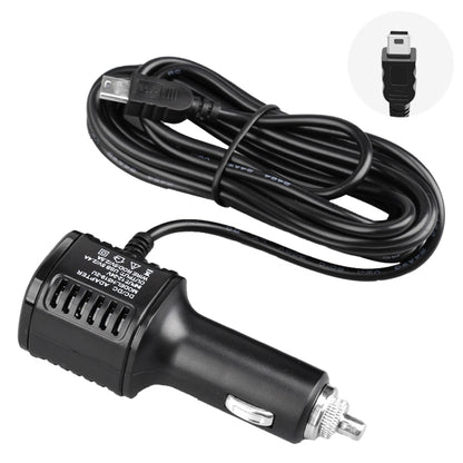 H519 Car Charger Driving Recorder Power Cord Dual USB With Display Charging Line, Specification:, Mini Straight, Mini Right Elbow
