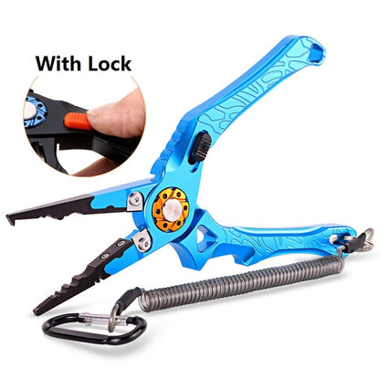 Multifunctional Open-Loop Lead-Pressing Fishing Pliers With Lock, Fishing Pliers With Lock