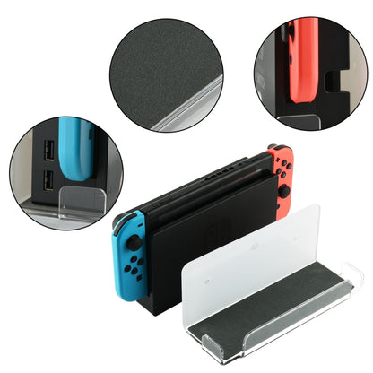 Game Console Wall Storage Bracket Game Console Accessories Storage Rack For Nintendo Switch, Acrylic Transparent, Acrylic Black