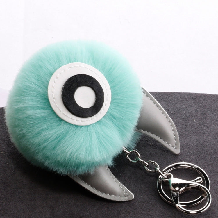 3 PCS Cartoon Croissant Hair Ball Keychain Pendant Bag Car Pendant, Wine Red, Grey, Tender Pink, Turmeric, Rose Red, Army Green, Lake Blue, Light Pink, Purple, White, Watermelon Red, Beige, Khaki, Royal Blue, Yellow, Lotus Root Pink, Mint Green, Pink, ...