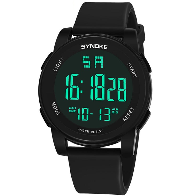 SYNOKE 9002 Men Outdoor Waterproof Sports Watch Multifunctional Luminous Digital Watch, Army Green, Black