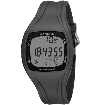 SYNOKE 9105 Multifunctional Sports Time Record Waterproof Pedometer Electronic Watch, Army Green, Gray, Navy Blue, Black, White