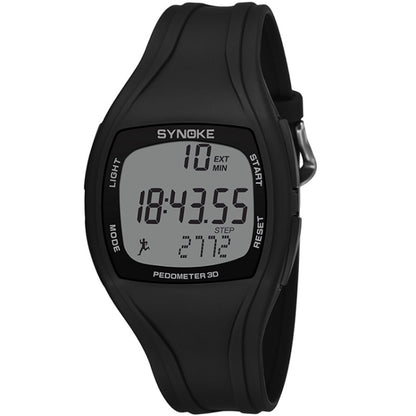 SYNOKE 9105 Multifunctional Sports Time Record Waterproof Pedometer Electronic Watch, Army Green, Gray, Navy Blue, Black, White