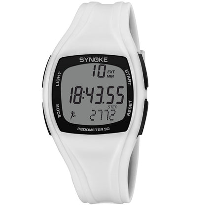 SYNOKE 9105 Multifunctional Sports Time Record Waterproof Pedometer Electronic Watch, Army Green, Gray, Navy Blue, Black, White