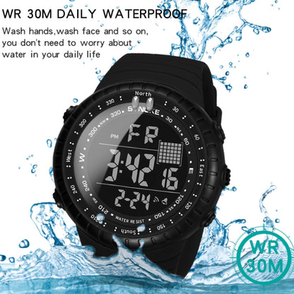 SYNOKE 8209 Multifunctional Sports Swimming Waterproof Luminous Alarm Men Electronic Watch