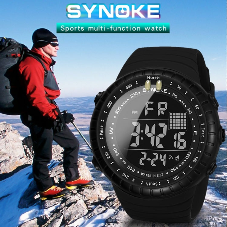 SYNOKE 8209 Multifunctional Sports Swimming Waterproof Luminous Alarm Men Electronic Watch