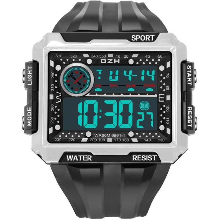 SYNOKE 6861 Outdoor Luminous Waterproof Multi-Function Square Large Screen Display Sports Electronic Watch, TBD0601628701E, TBD0601628701B, TBD0601628701C, TBD0601628701D, TBD0601628701A