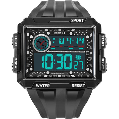 SYNOKE 6861 Outdoor Luminous Waterproof Multi-Function Square Large Screen Display Sports Electronic Watch, TBD0601628701E, TBD0601628701B, TBD0601628701C, TBD0601628701D, TBD0601628701A
