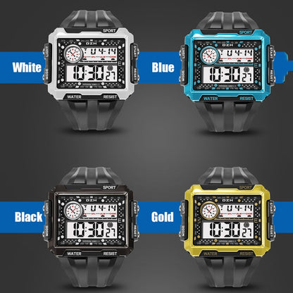 SYNOKE 6861 Outdoor Luminous Waterproof Multi-Function Square Large Screen Display Sports Electronic Watch, TBD0601628701E, TBD0601628701B, TBD0601628701C, TBD0601628701D, TBD0601628701A