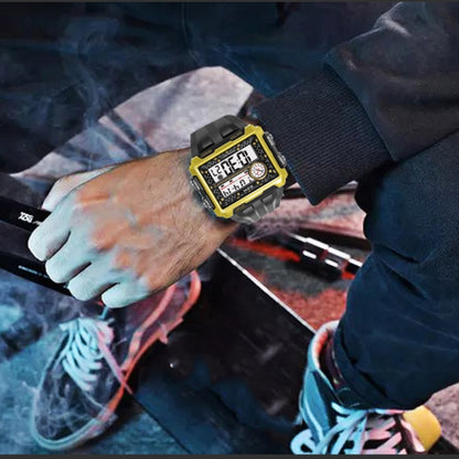 SYNOKE 6861 Outdoor Luminous Waterproof Multi-Function Square Large Screen Display Sports Electronic Watch, TBD0601628701E, TBD0601628701B, TBD0601628701C, TBD0601628701D, TBD0601628701A