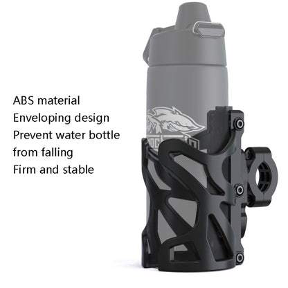 SMCP5456 Motorcycle Drink Holder Bicycle Cup Rack Kettle Frame Modified Accessories, With Pipe Clamp (Black)