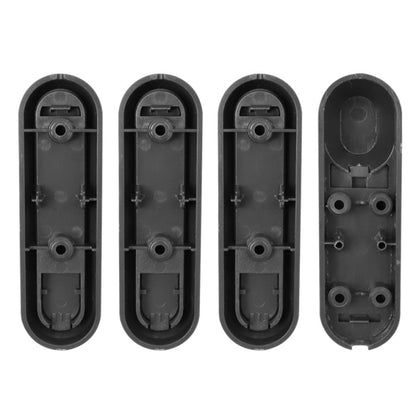 Electric Scooter Wheel Four-way Side Decorative Cover With Reflective Strips & Screws For Xiaomi Mijia 1S / Pro 2, Red, Yellow