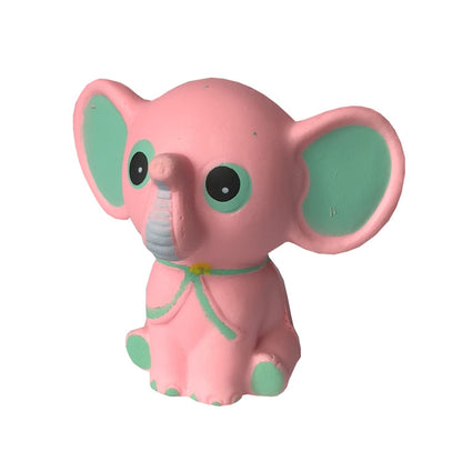 2 PCS Children Slow Rebound Cute Cartoon Elephant Decompression Toy, Pink, Purple, Blue
