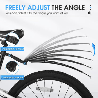WEST BIKING Mountain Bike Retractable Folding Mudguards, WEST BIKING Mudguards