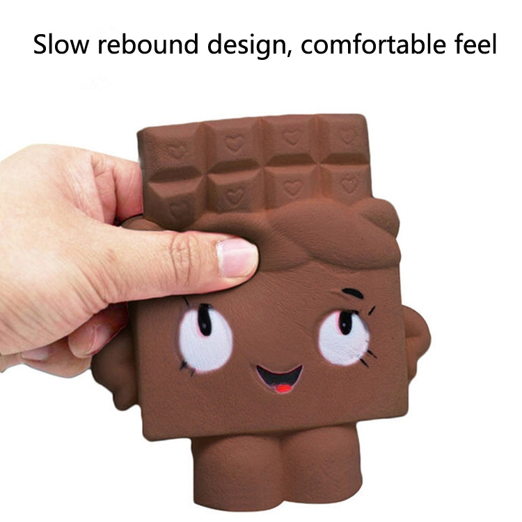 2 PCS TTPU1225 Slow Rebound Cartoon Cute Chocolate Decompression Toy, Pink, Brown