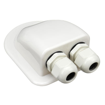 Solar Photovoltaic Plastic Bracket ABS Photovoltaic Car Roof Waterproof Junction Box, White, Black