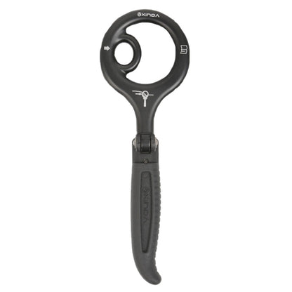 XINDA H9735 9-Ring Descender Mountaineering Rock Climbing Equipment High-Altitude Fast Escape Landing Gear, Black, Gold, Gray