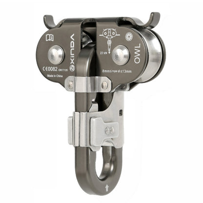XINDA XD-Q9751 Outdoor Jungle Rope Overhead Crossing Tandem Double Pulley, XINDA XD-Q9751(Gray)