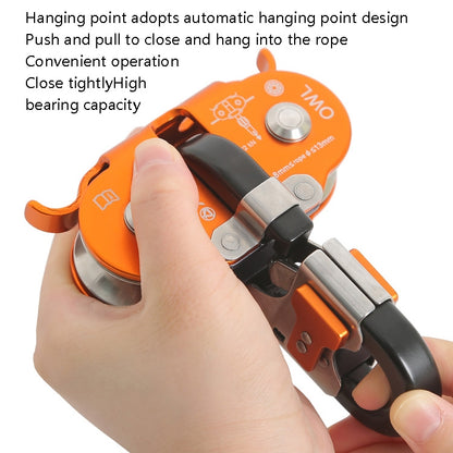 XINDA XD-Q9751 Outdoor Jungle Rope Overhead Crossing Tandem Double Pulley, XINDA XD-Q9751(Gray)