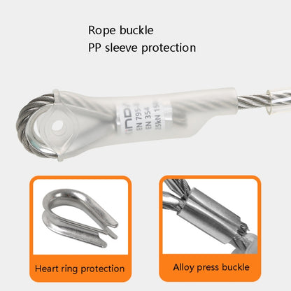 XINDA XD-S9852 Steel Cable Anchor Point Climbing Aerial Work Rescue Steel Wire Rope, Size:, 100cm, 150cm, 200cm
