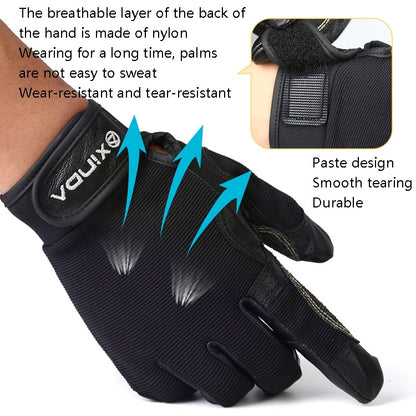 XINDA H-ST01 Outdoor Rope Drop Gloves Fitness Training Rope Drop Cave SRT Downhill Gloves, Size:, S, M, L, XL