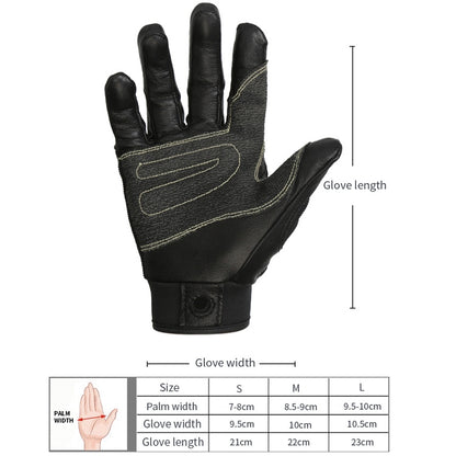 XINDA H-ST01 Outdoor Rope Drop Gloves Fitness Training Rope Drop Cave SRT Downhill Gloves, Size:, S, M, L, XL