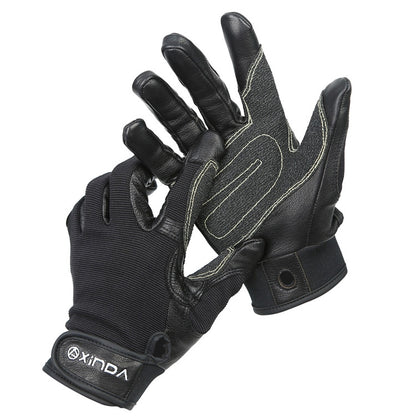 XINDA H-ST01 Outdoor Rope Drop Gloves Fitness Training Rope Drop Cave SRT Downhill Gloves, Size:, S, M, L, XL