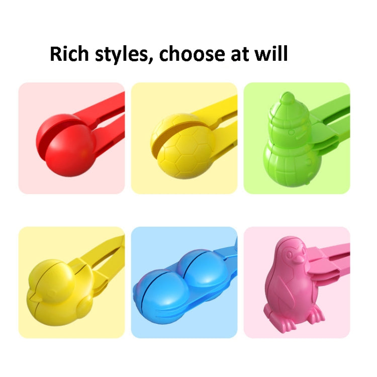 Children Winter Outdoor Playing With Snow Grippers Snowball Fight Tools, 3 PCS Stainless Steel Shovel, 2 PCS Double Ball Clip, 2 PCS Five Goals, 3 PCS Duck Clip, 2 PCS Snowman Clip