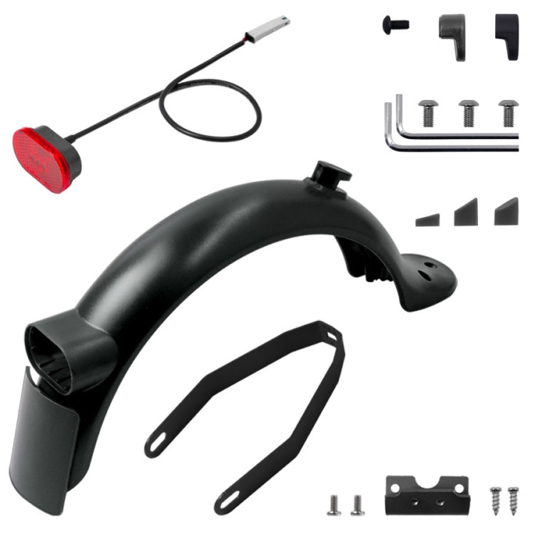 X0130 Electric Scooter Rear Fenders Bracket Tail Light Screw Cap Tool Set For Xiaomi Mijia M365 Pro 2, Black Suit, Red Suit