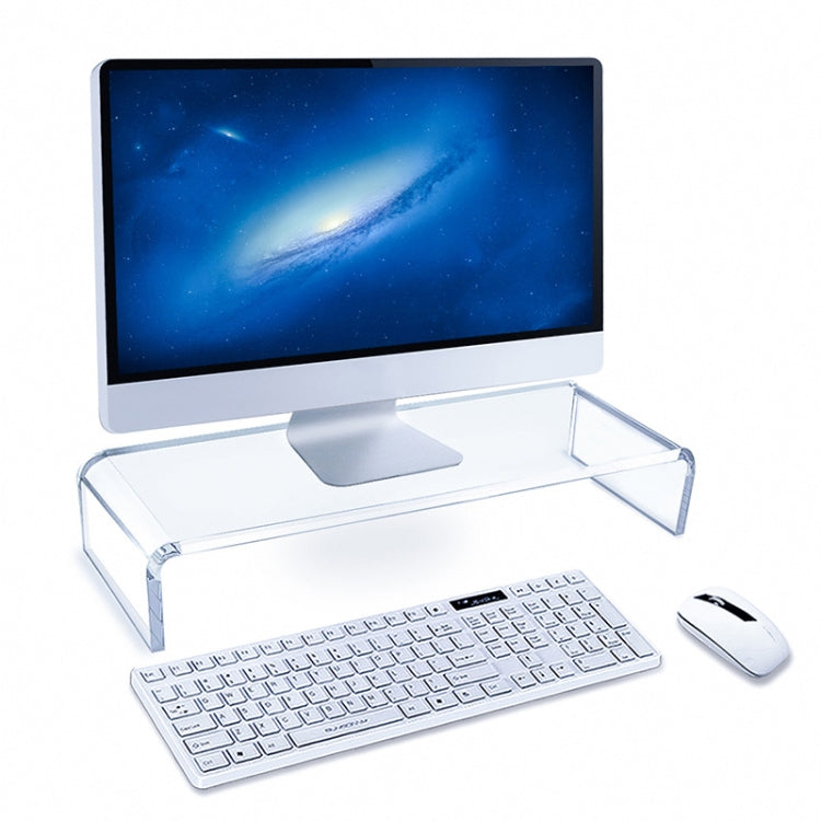 SYC0043 2 PCS Computer Monitor Desktop Increased Acrylic Base, SYC0043