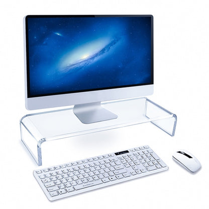 SYC0043 2 PCS Computer Monitor Desktop Increased Acrylic Base, SYC0043