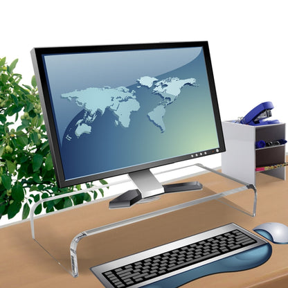 SYC0043 2 PCS Computer Monitor Desktop Increased Acrylic Base, SYC0043