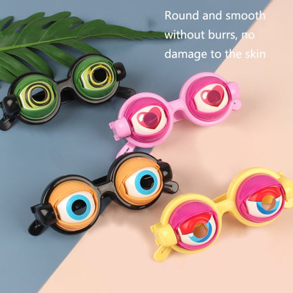 3 PCS Children Funny Glasses Toys Amusing Tricky Props, Pink Yellow, Pink, Black, Green