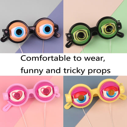 3 PCS Children Funny Glasses Toys Amusing Tricky Props, Pink Yellow, Pink, Black, Green