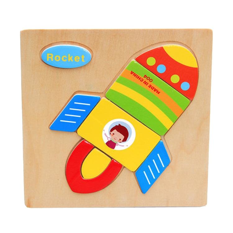 Children Educational Toy Wooden Cartoon Jigsaw Puzzle, Airplane, Cat, Friut, Train, Rooster, Fox, Ship, Pony, Crab, Cow, Fish, Mouse, Grape, Cherry, Pineapple, Bear, Rocket, Helicopter, Deer, Turtle, Truck, Excavator, Helium Balloon, Dragonfly