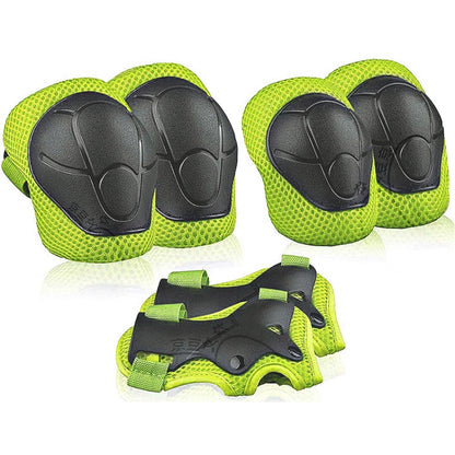 DD-610 6 In 1 Children Riding Sports Protective Gear Set, DD-610 (Green), DD-610 (Red), DD-610 (Blue), DD-610 (Pink), DD-610 (Black), DD-610 (Purple)