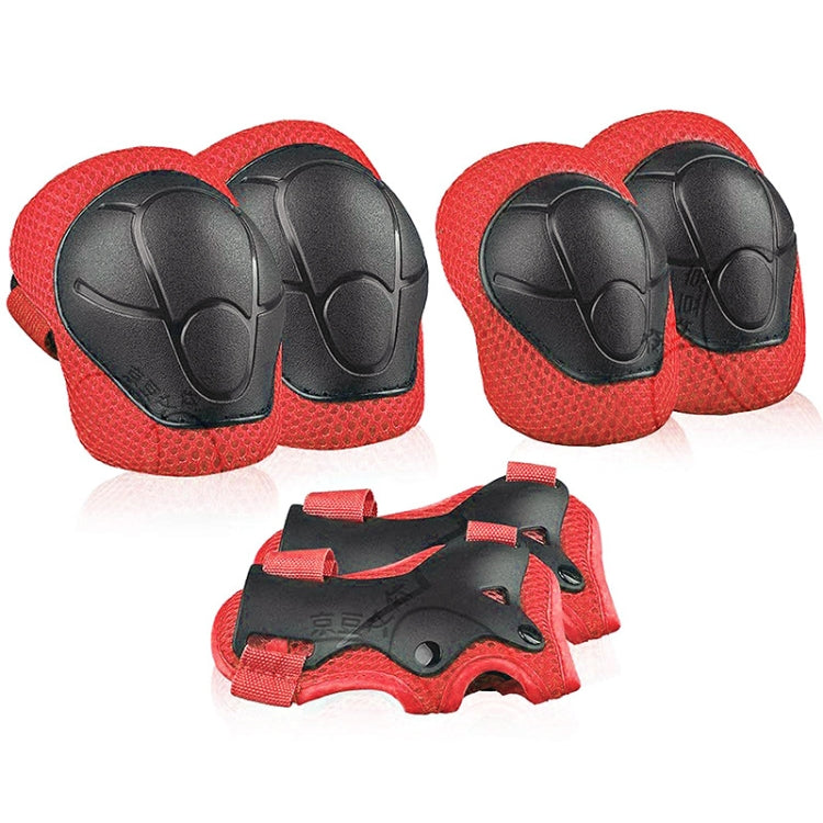 DD-610 6 In 1 Children Riding Sports Protective Gear Set, DD-610 (Green), DD-610 (Red), DD-610 (Blue), DD-610 (Pink), DD-610 (Black), DD-610 (Purple)