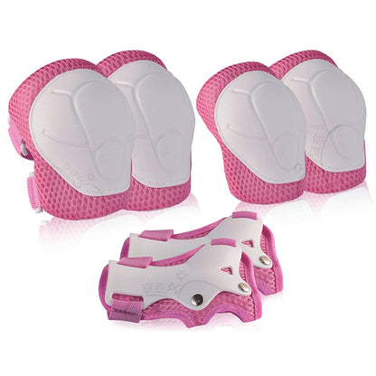 DD-610 6 In 1 Children Riding Sports Protective Gear Set, DD-610 (Green), DD-610 (Red), DD-610 (Blue), DD-610 (Pink), DD-610 (Black), DD-610 (Purple)