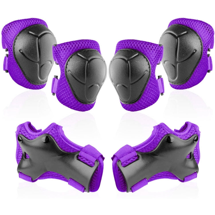 DD-610 6 In 1 Children Riding Sports Protective Gear Set, DD-610 (Green), DD-610 (Red), DD-610 (Blue), DD-610 (Pink), DD-610 (Black), DD-610 (Purple)