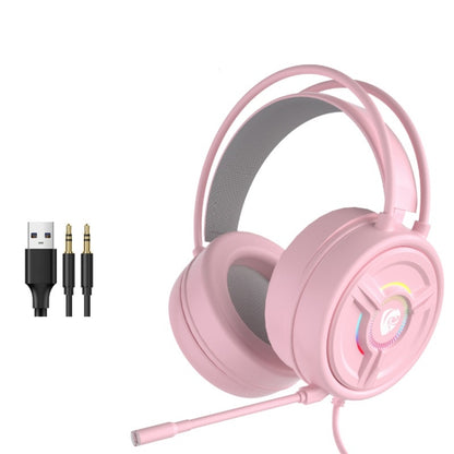 PANTSAN PSH-200 Wired Gaming Headset with Microphone, 3.5mm Pink