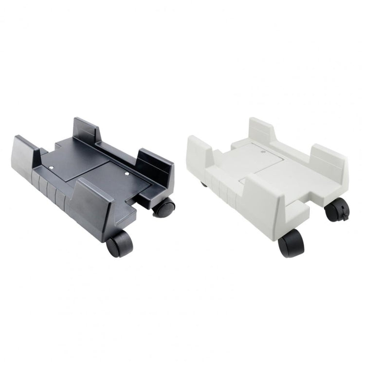 ZJ008 Computer Host Bracket with Brake Movable Tray, Black, Gray White