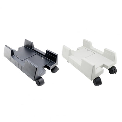 ZJ008 Computer Host Bracket with Brake Movable Tray, Black, Gray White