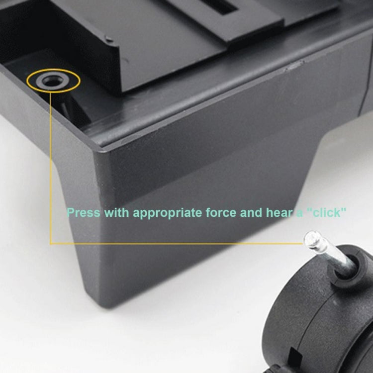 ZJ008 Computer Host Bracket with Brake Movable Tray, Black, Gray White