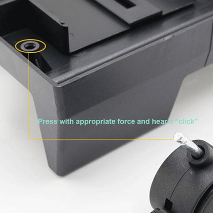 ZJ008 Computer Host Bracket with Brake Movable Tray, Black, Gray White