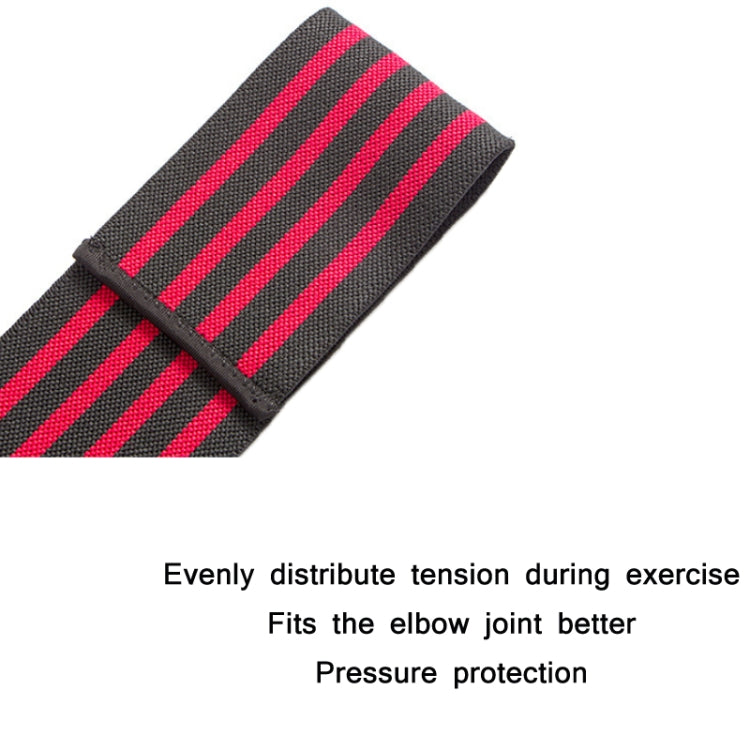Lengthening Exercise Wrap Bandage Elbow Pads, Elbow Pads(Four Red Stripes)