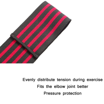 Lengthening Exercise Wrap Bandage Elbow Pads, Elbow Pads(Four Red Stripes)