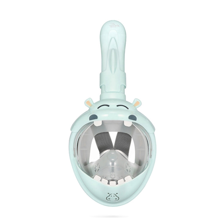 Cartoon Kids Full Dry Diving Mask Swimming Anti-Fog Snorkeling Mask, XS