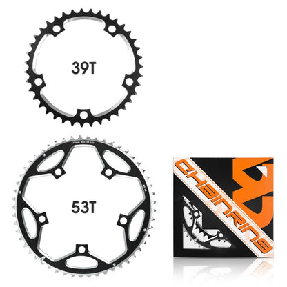 WEST BIKING 2-Piece 53t-39t Road Bike Aluminum Alloy Gear, WEST BIKING 53t-39t, WEST BIKING 2-Piece