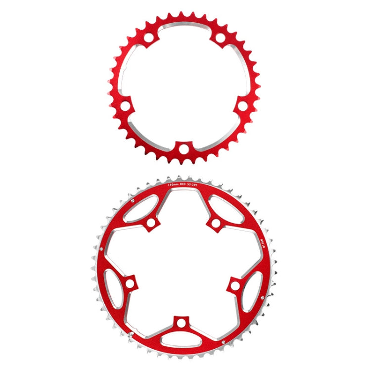 WEST BIKING 2-Piece 53t-39t Road Bike Aluminum Alloy Gear, WEST BIKING 53t-39t, WEST BIKING 2-Piece