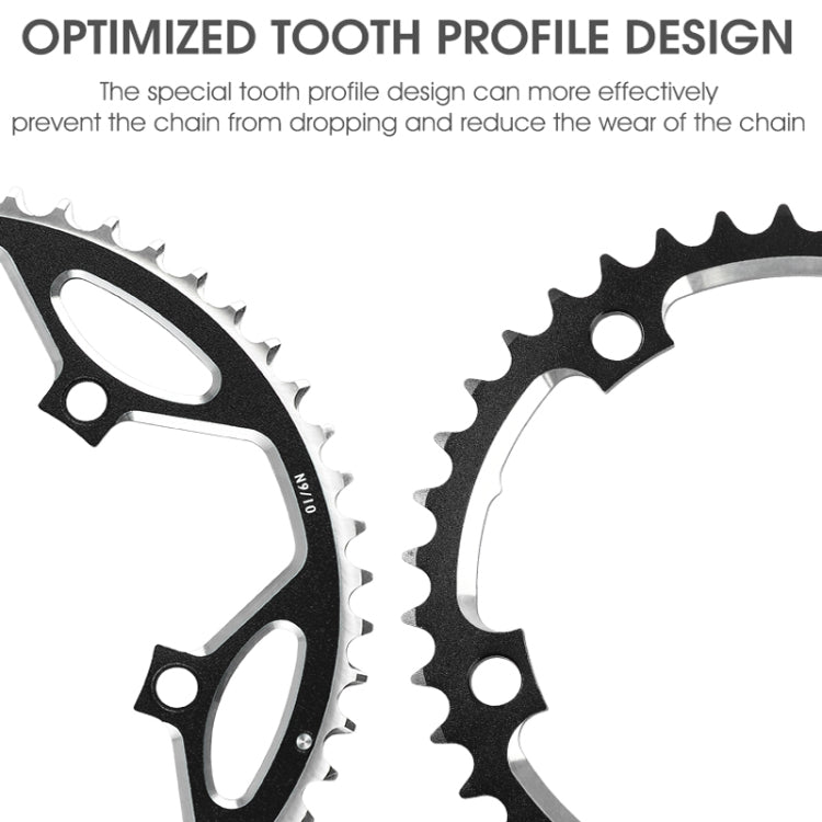 WEST BIKING 2-Piece 53t-39t Road Bike Aluminum Alloy Gear, WEST BIKING 53t-39t, WEST BIKING 2-Piece